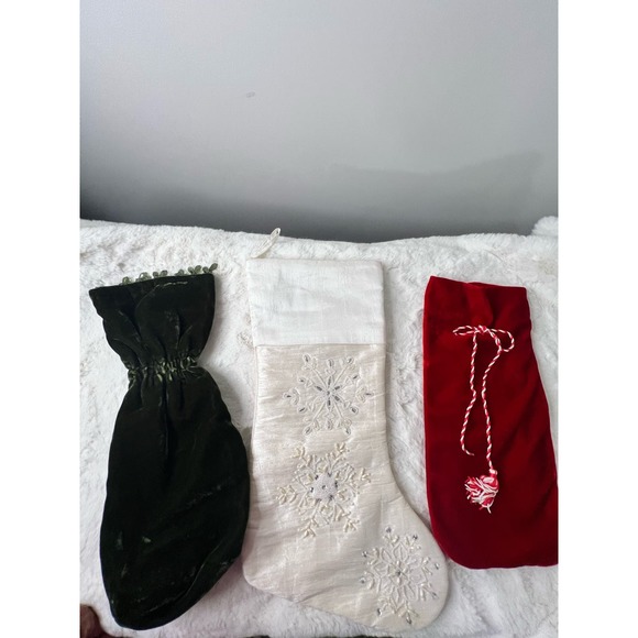 3 Piece Holiday Stocking & Wine Bottle Carrier Bundle - Picture 12 of 16